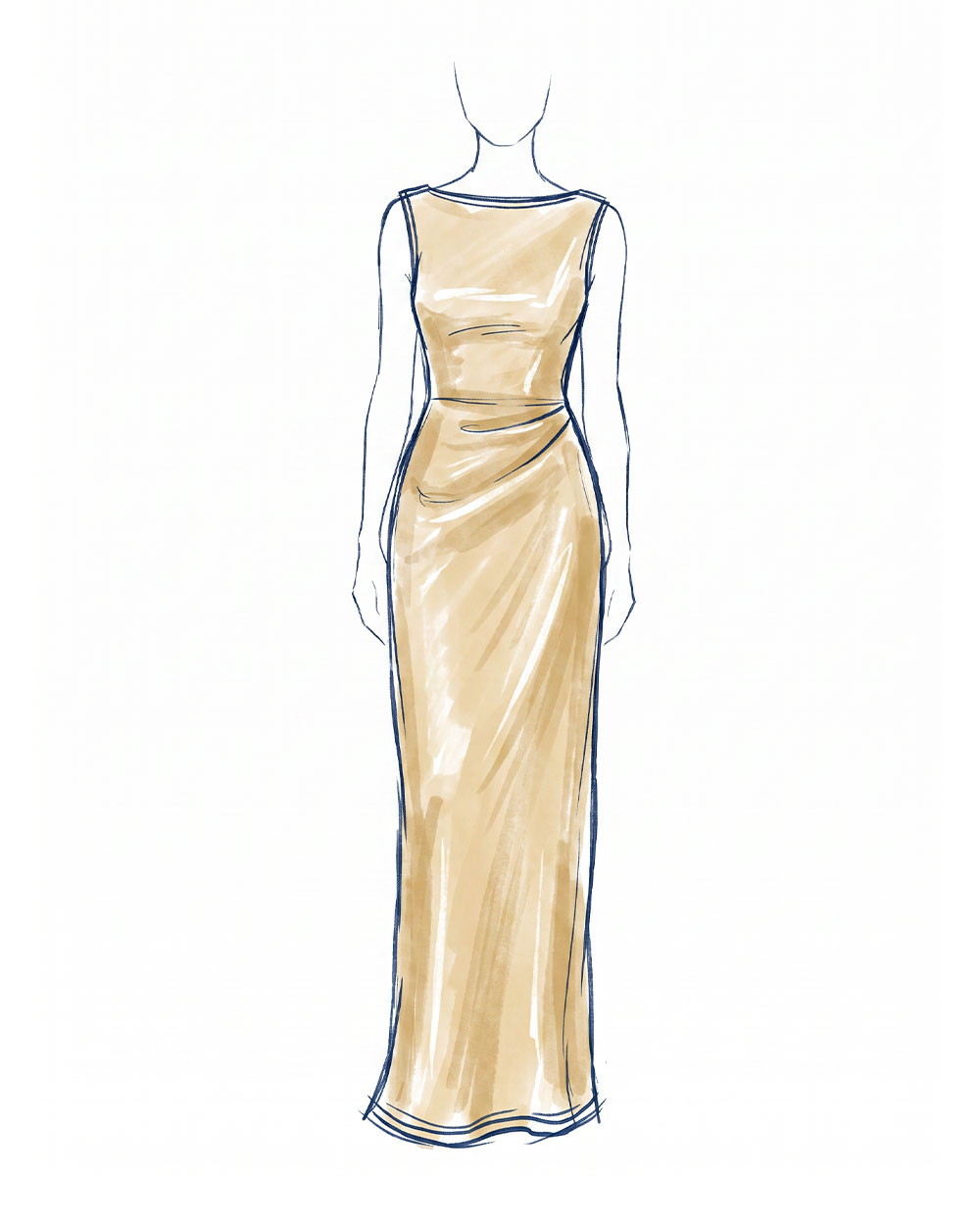 Champagne gown reference photo